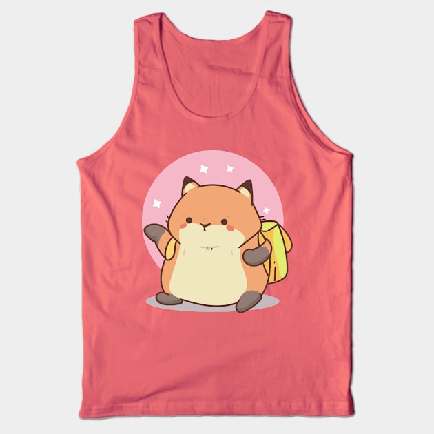 Kawaii Cat Tank Top by DDP Design Studio